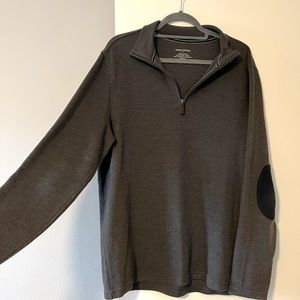Banana Republic Quarter Zip with Elbow Pads